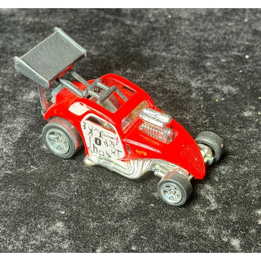 Fiat 500C Red Dragster: Hot Wheels 1/64 Scale Diecast Car, Vintage 1998